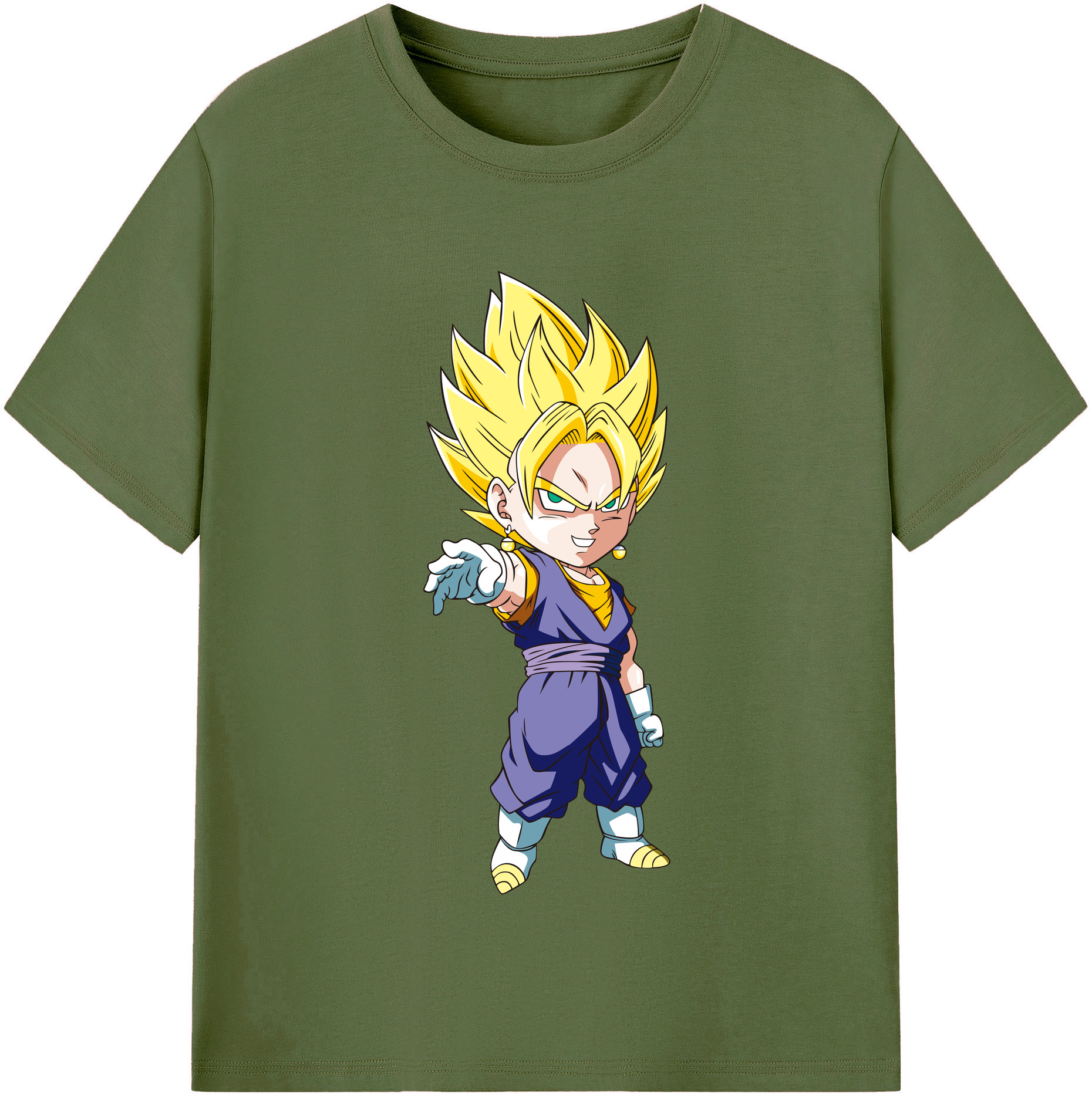 （画像用） ドラゴンボール ベジット DRAGON BALL Vegetto 綿100％半袖Tシャツ（フロントプリント）